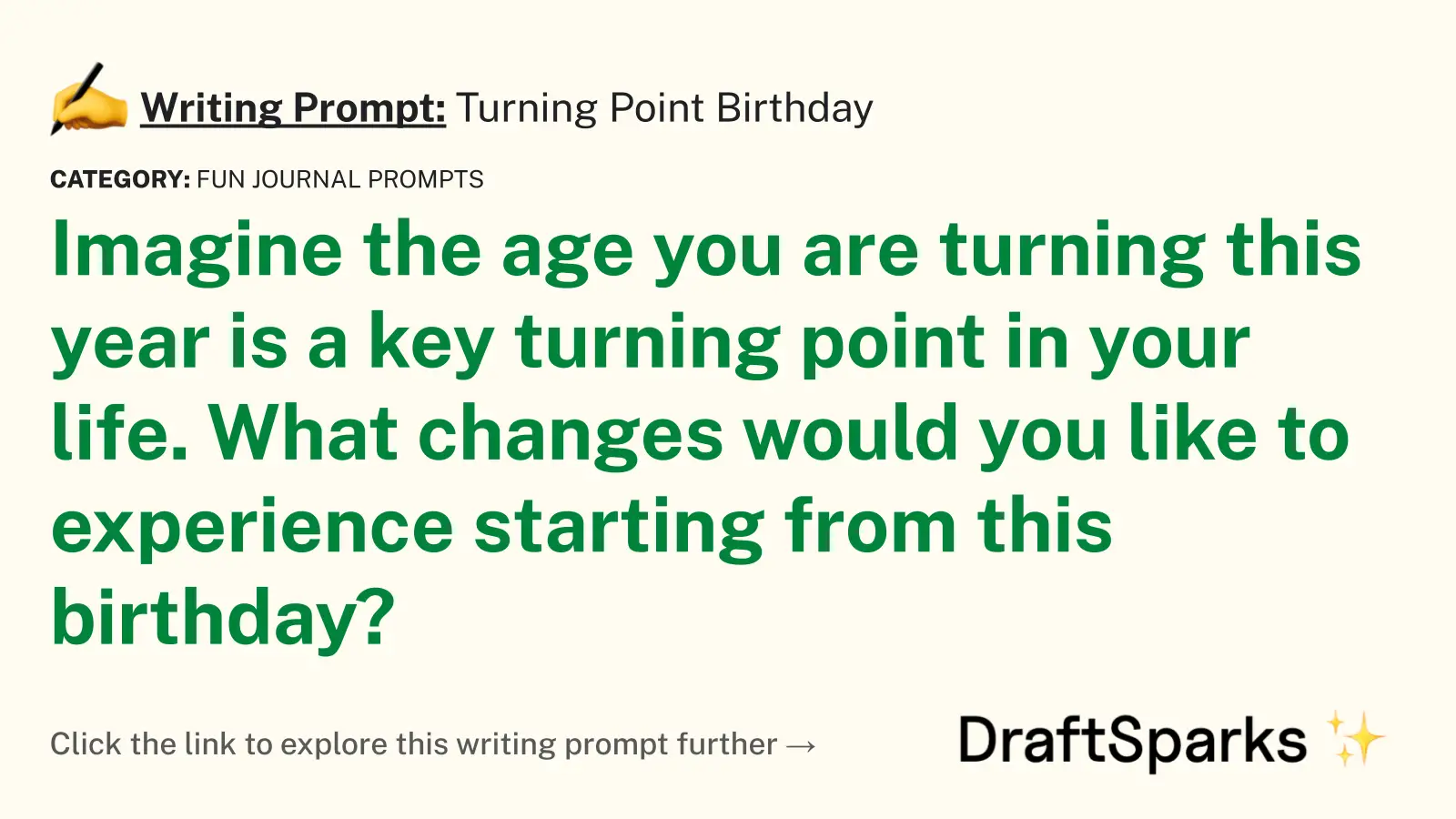 Turning Point Birthday