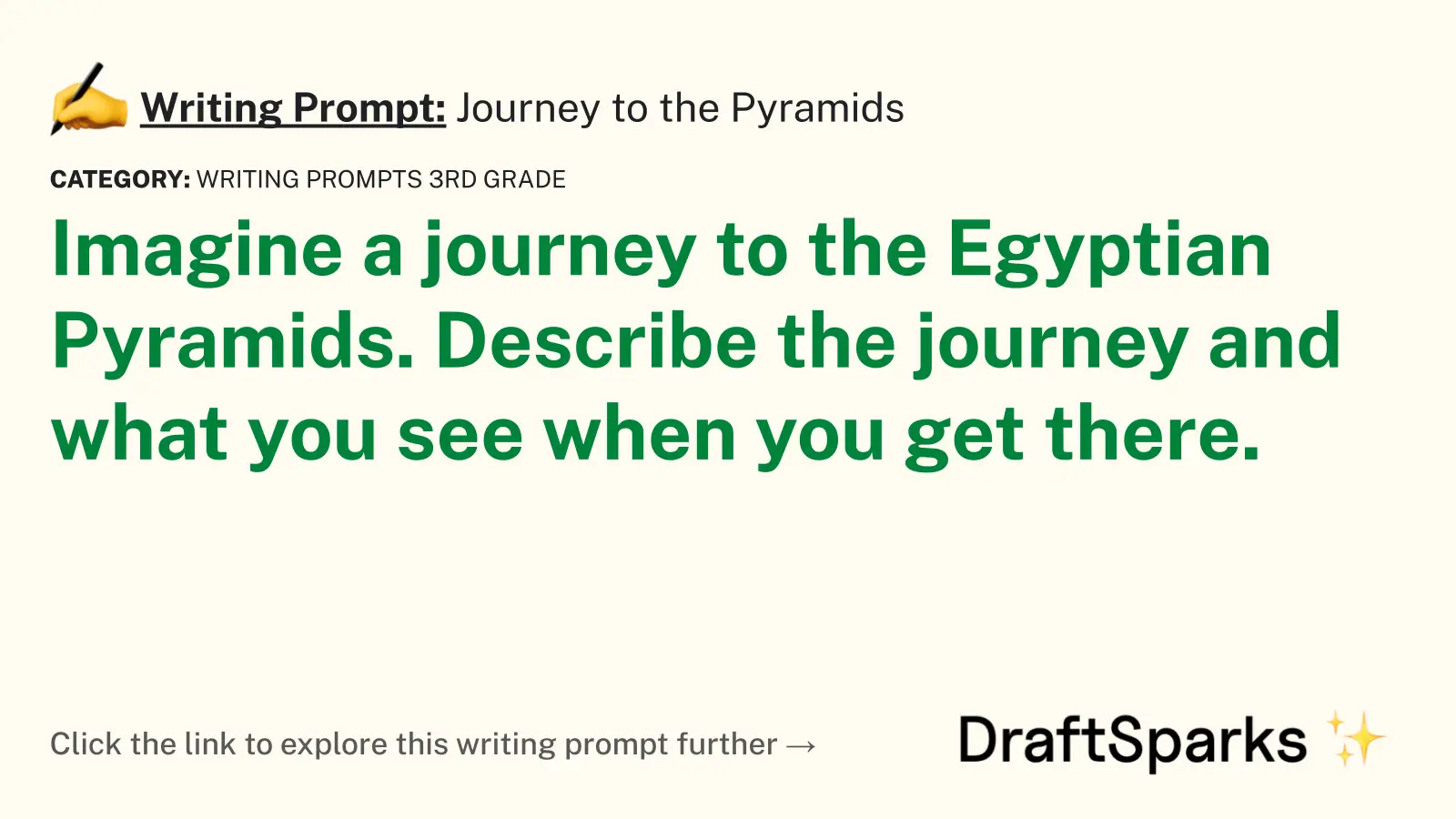 Journey to the Pyramids