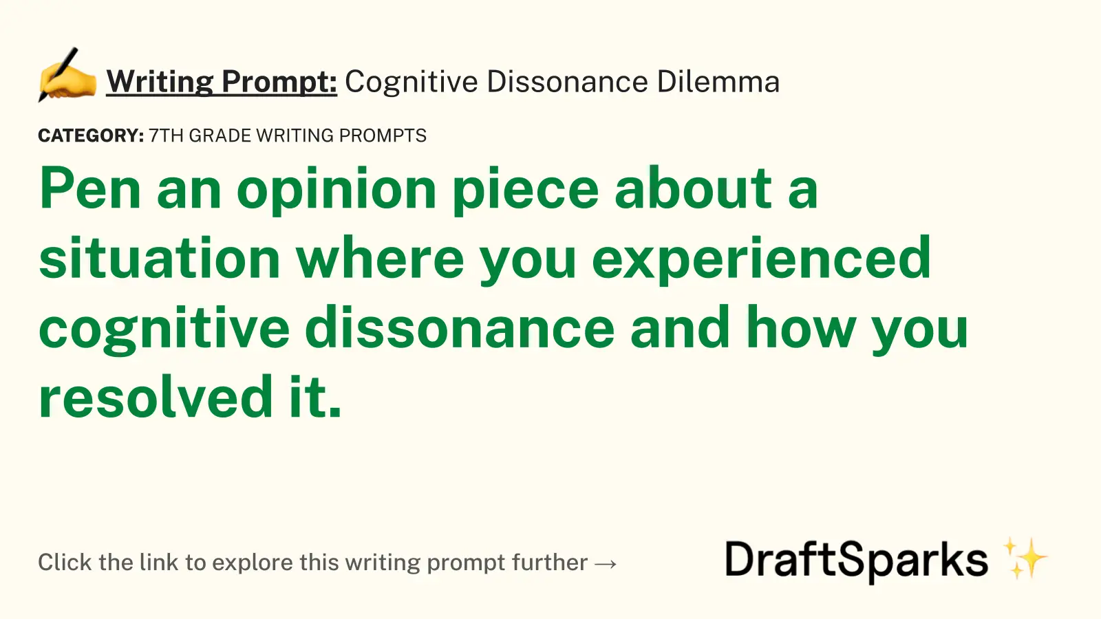 Cognitive Dissonance Dilemma