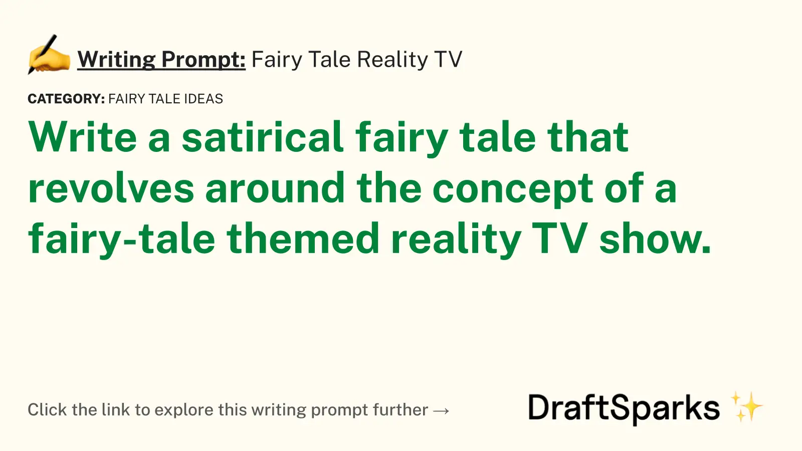Fairy Tale Reality TV