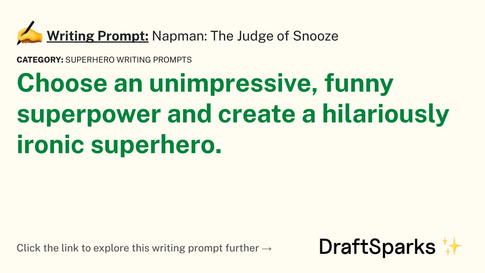 Napman: The Judge of Snooze