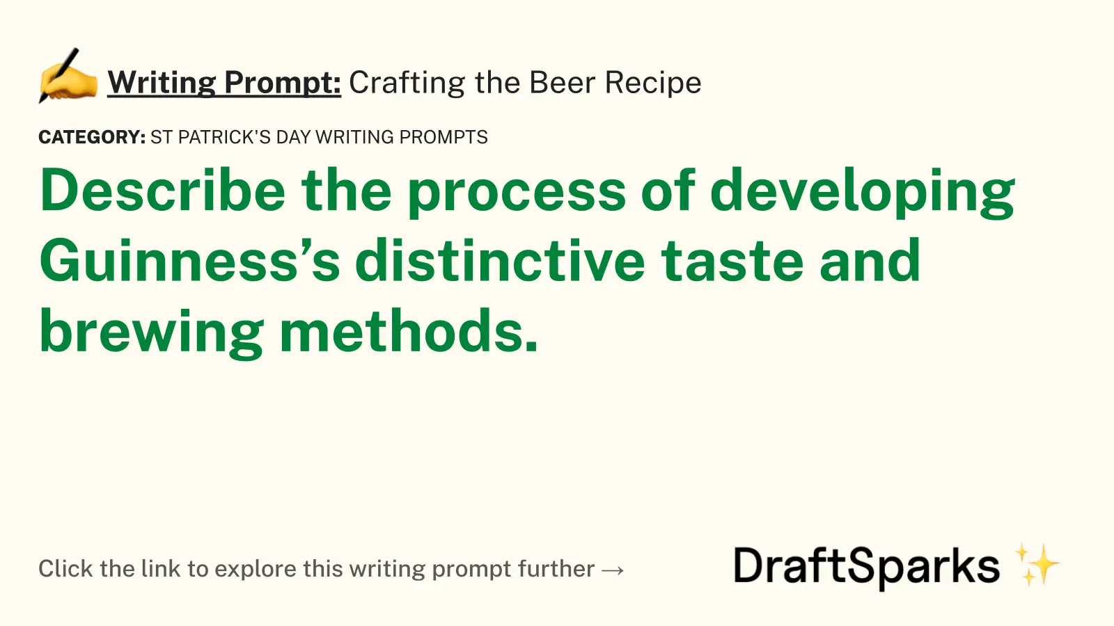 Crafting the Beer Recipe