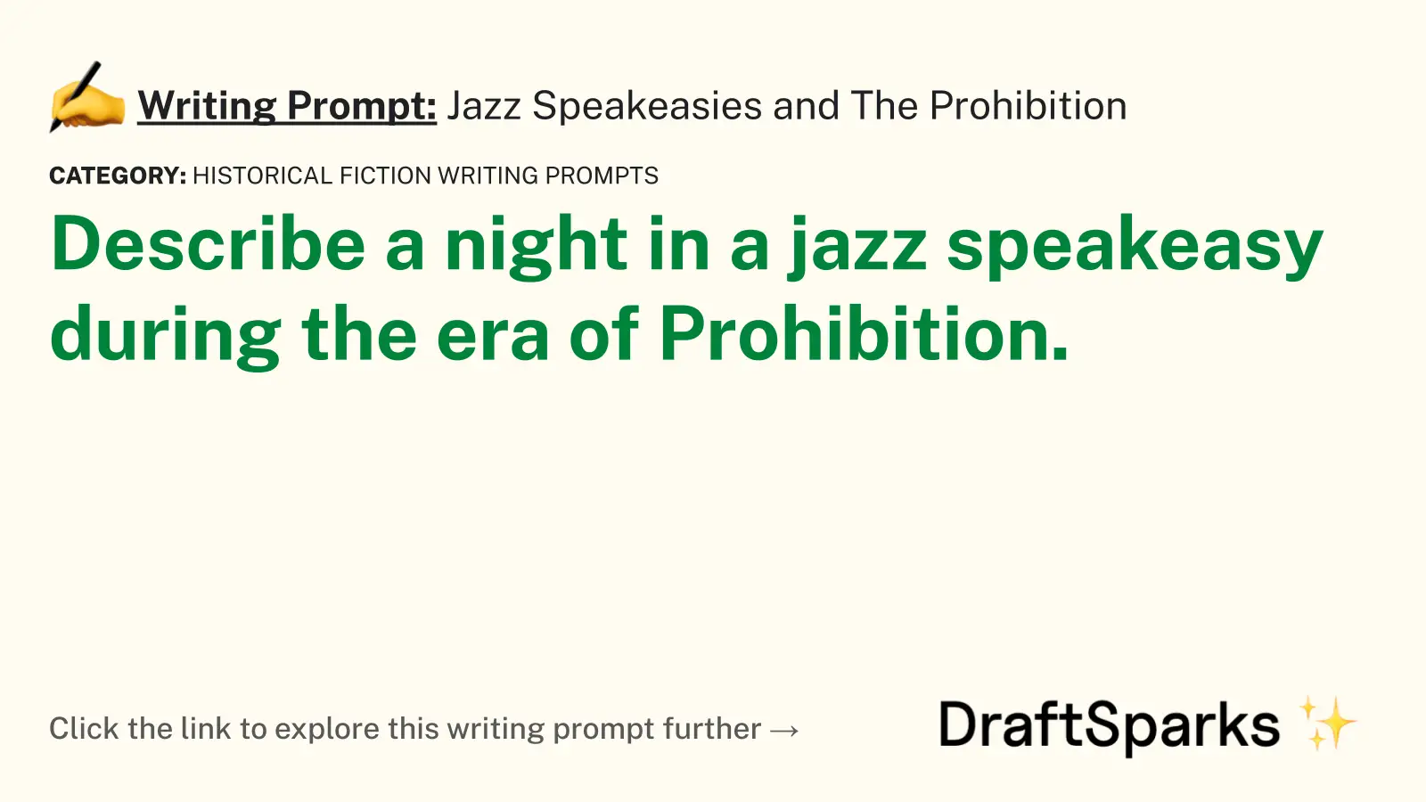 Jazz Speakeasies and The Prohibition