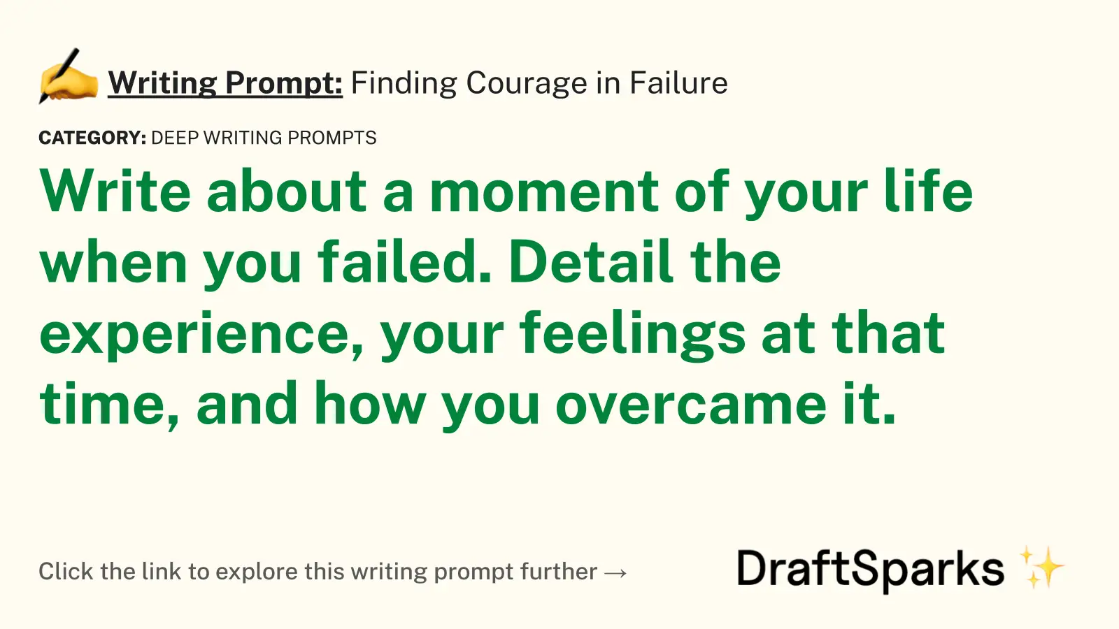 Finding Courage in Failure