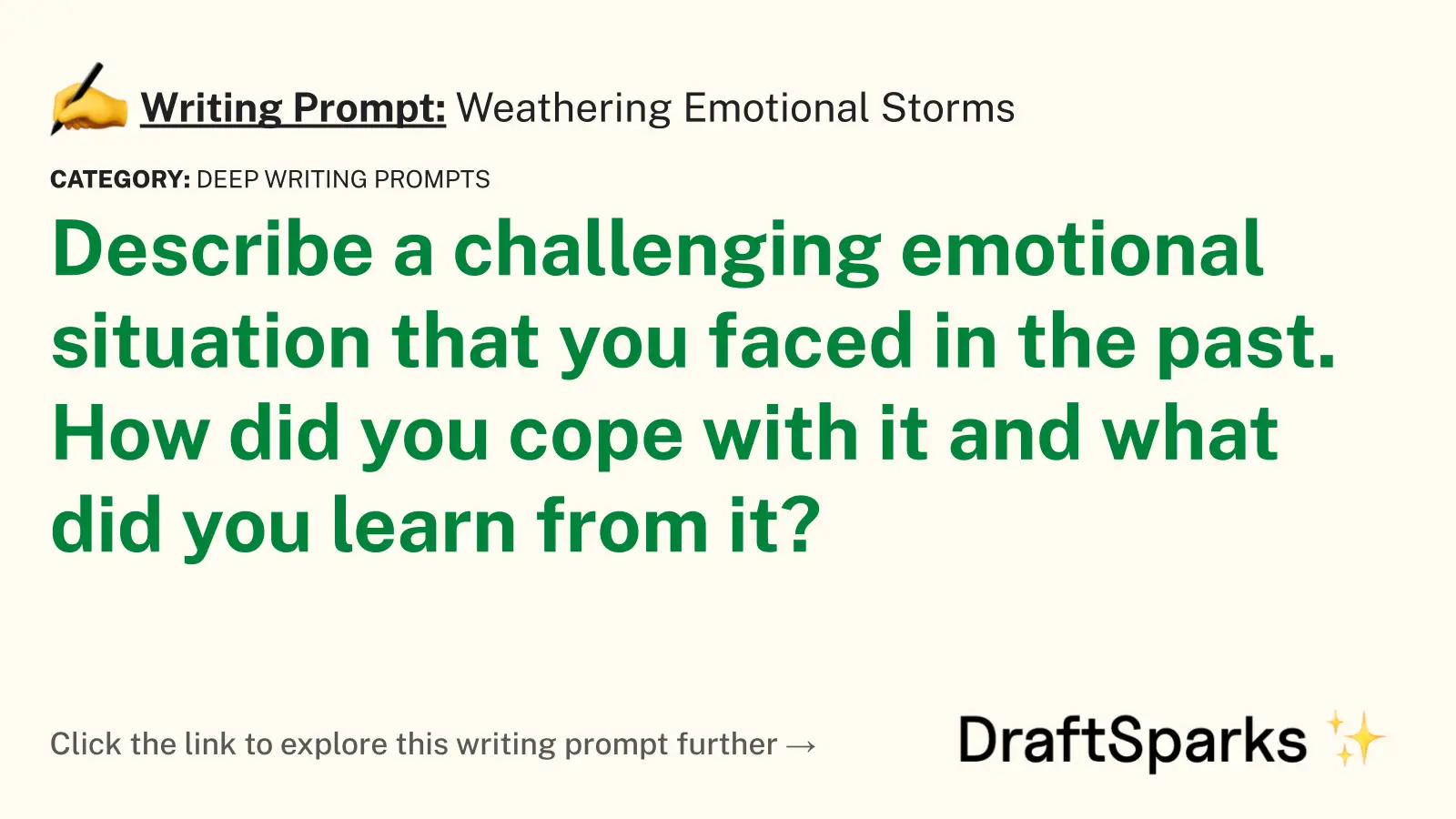 Weathering Emotional Storms
