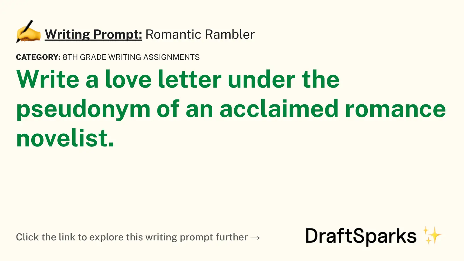 Romantic Rambler