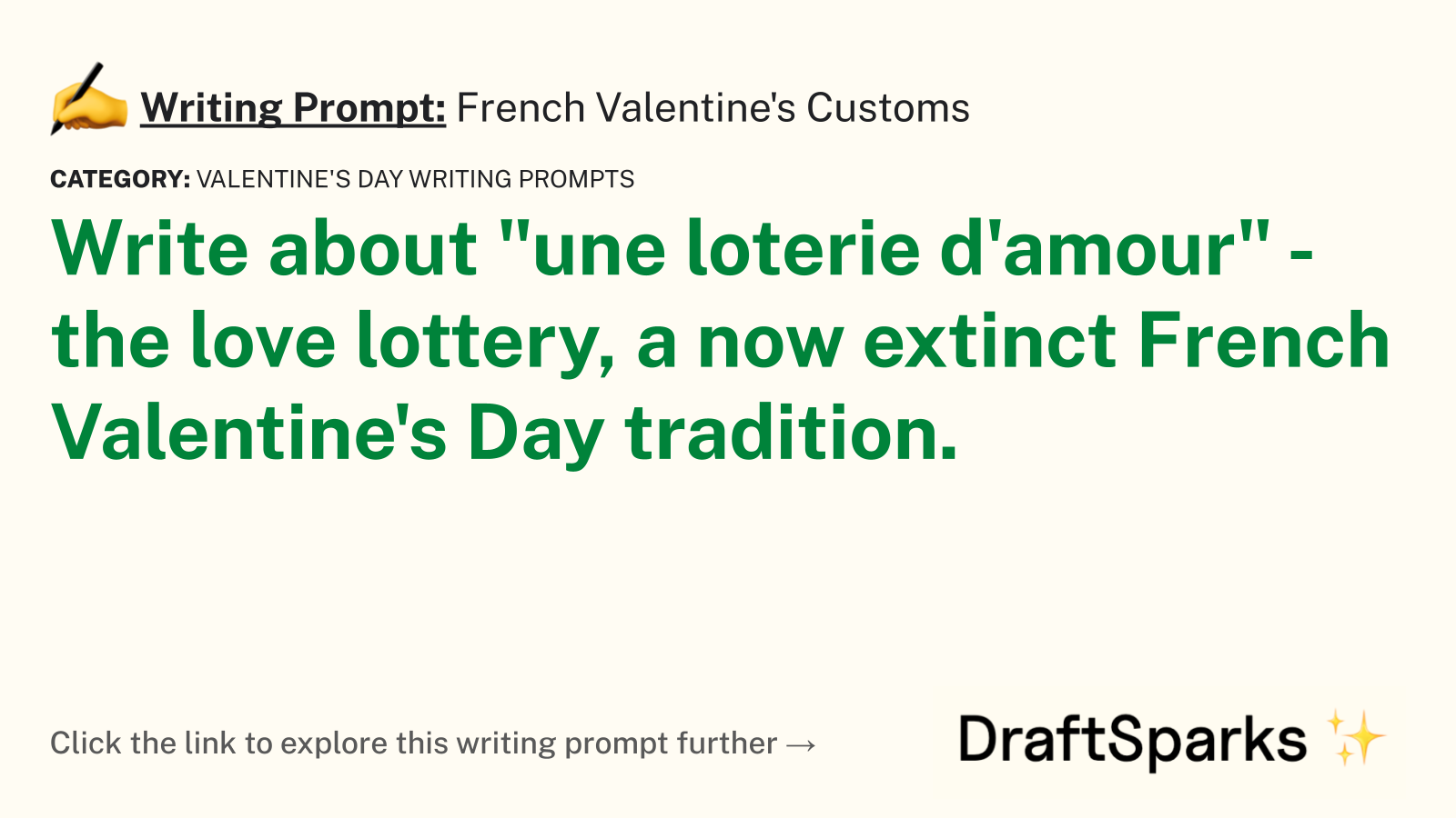French Valentine’s Customs