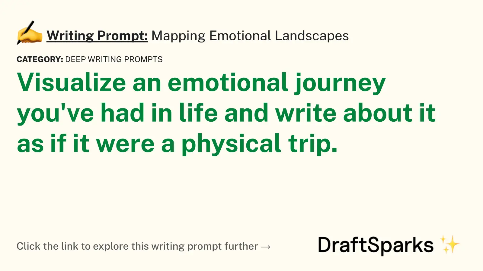 Mapping Emotional Landscapes