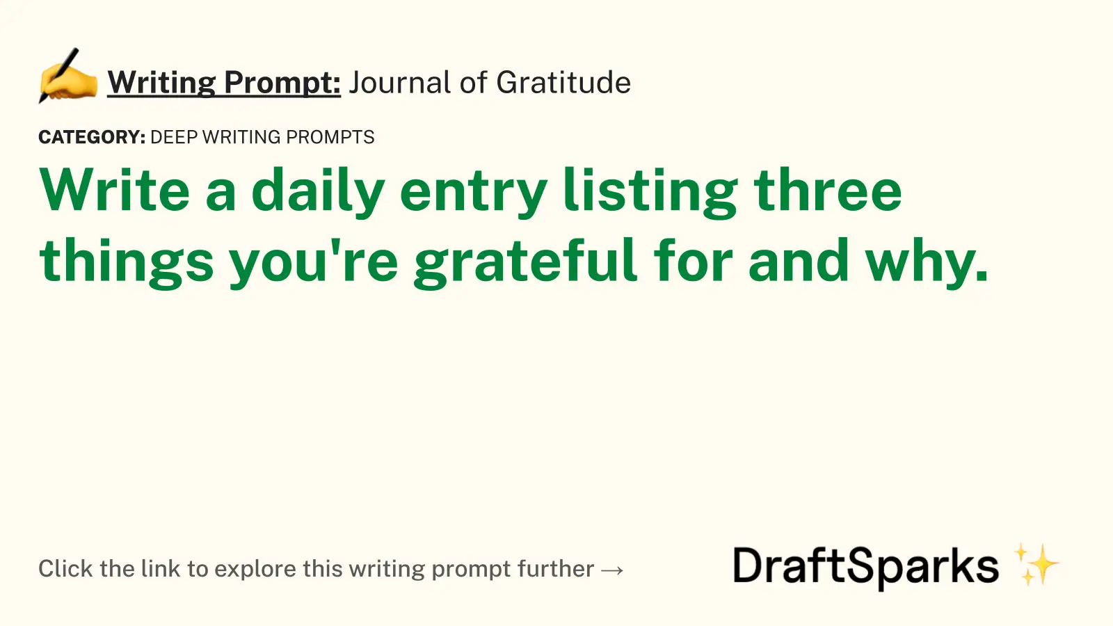 Journal of Gratitude