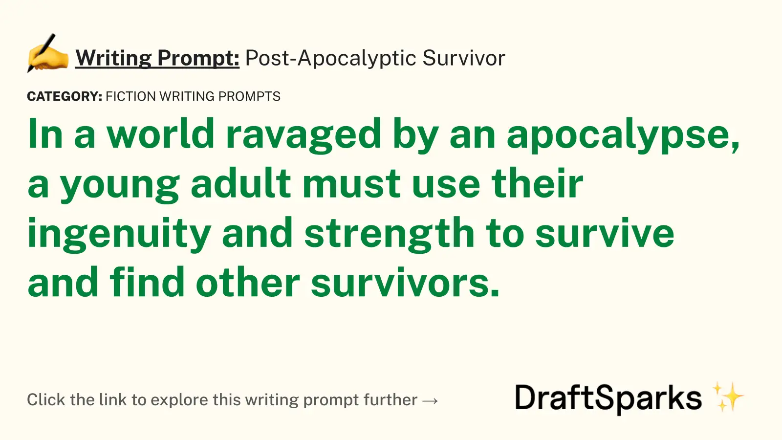 Post-Apocalyptic Survivor