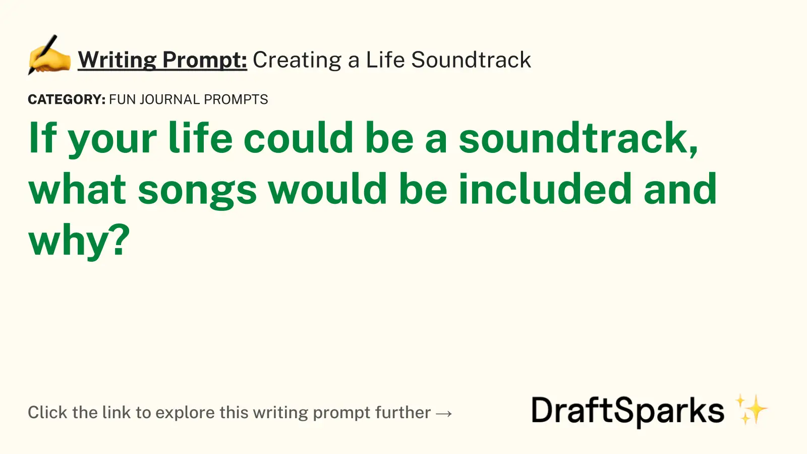 Creating a Life Soundtrack