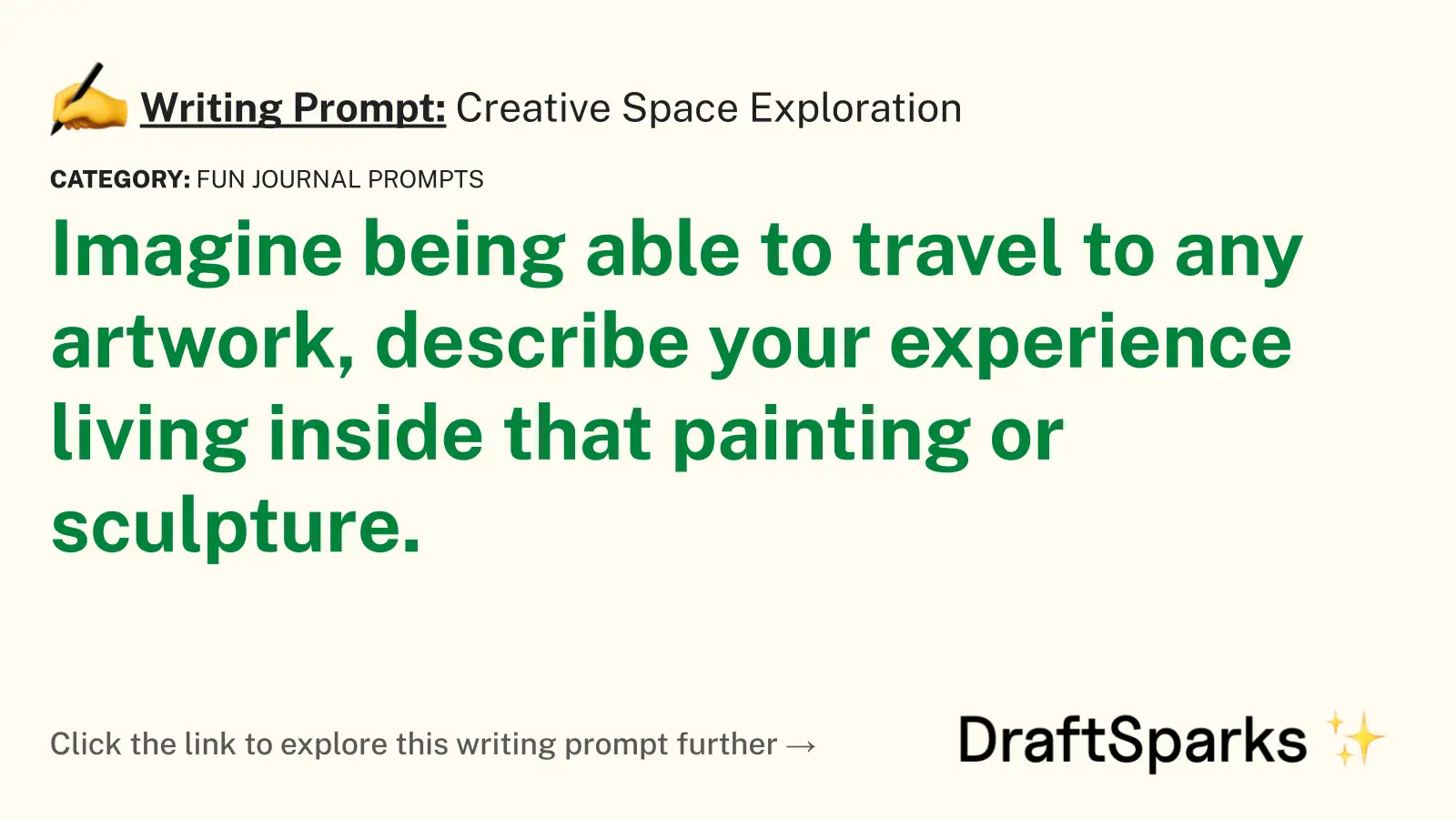 Creative Space Exploration
