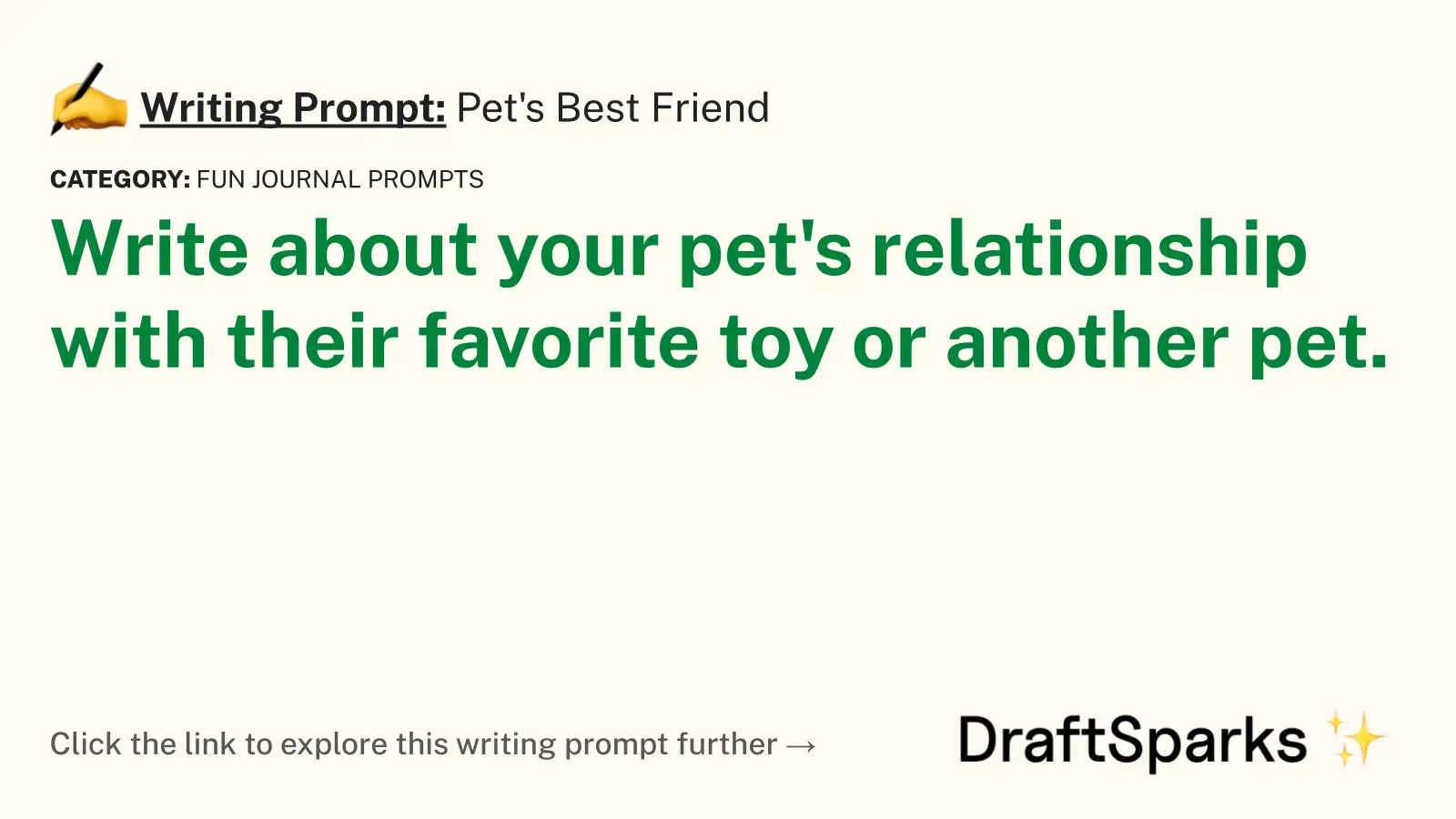 Pet’s Best Friend