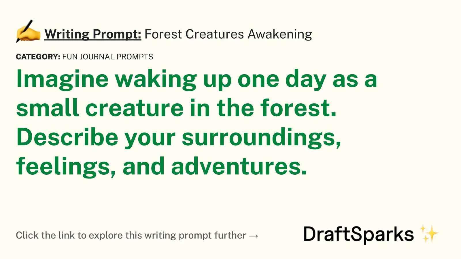 Forest Creatures Awakening