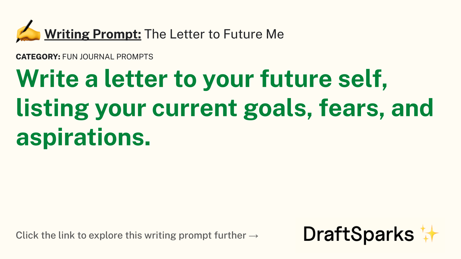 The Letter to Future Me