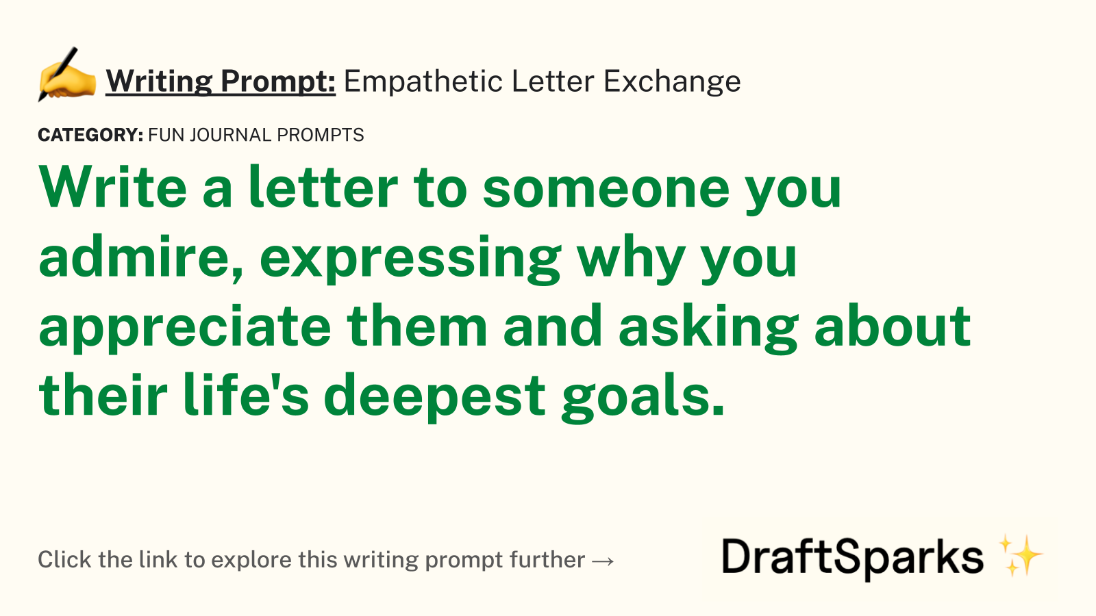 Empathetic Letter Exchange
