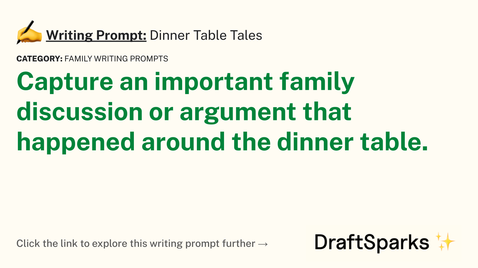 Dinner Table Tales