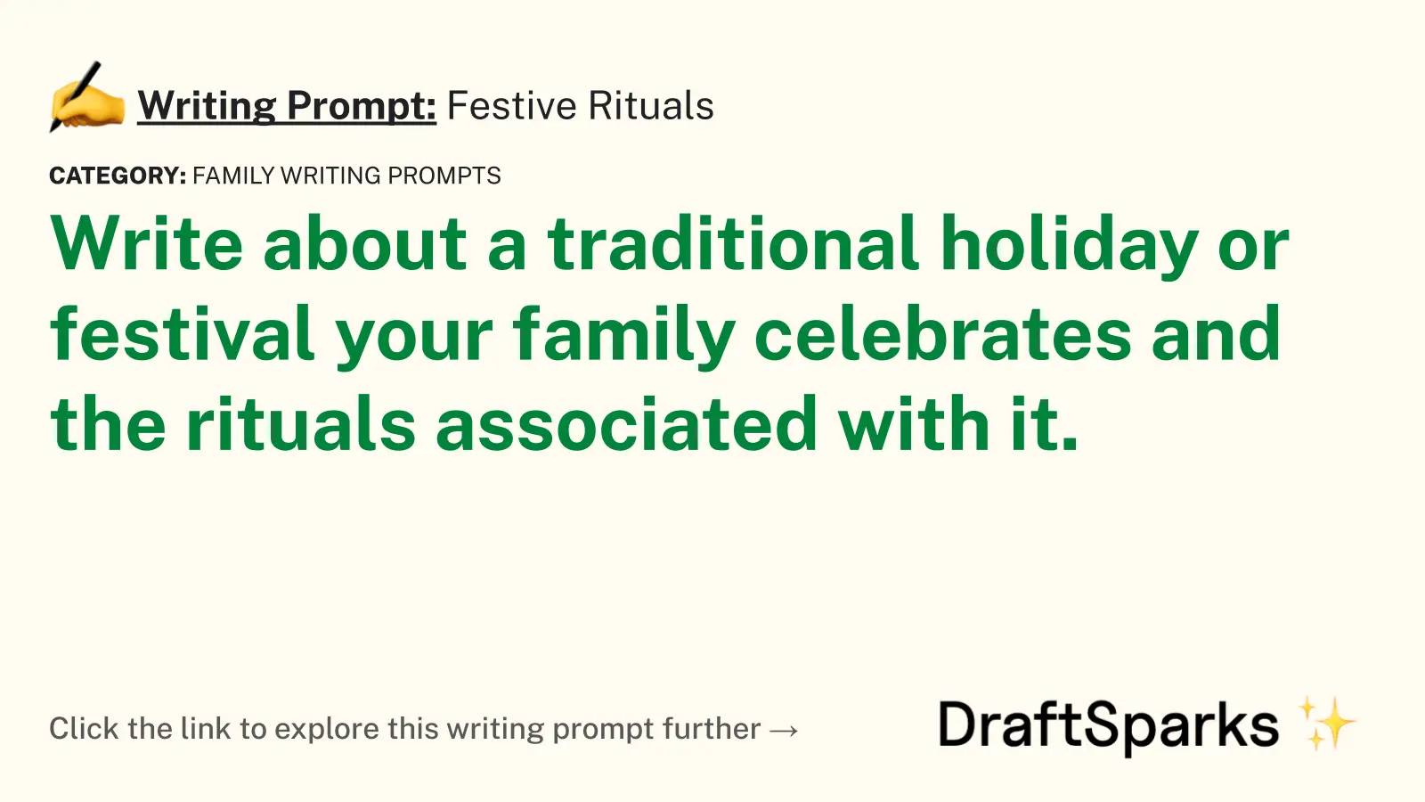 Festive Rituals