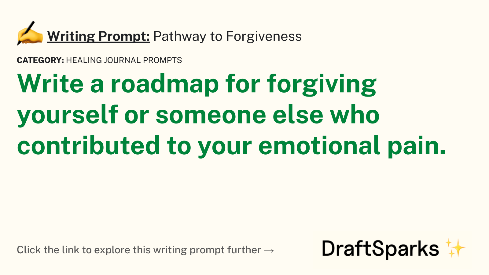 Pathway to Forgiveness