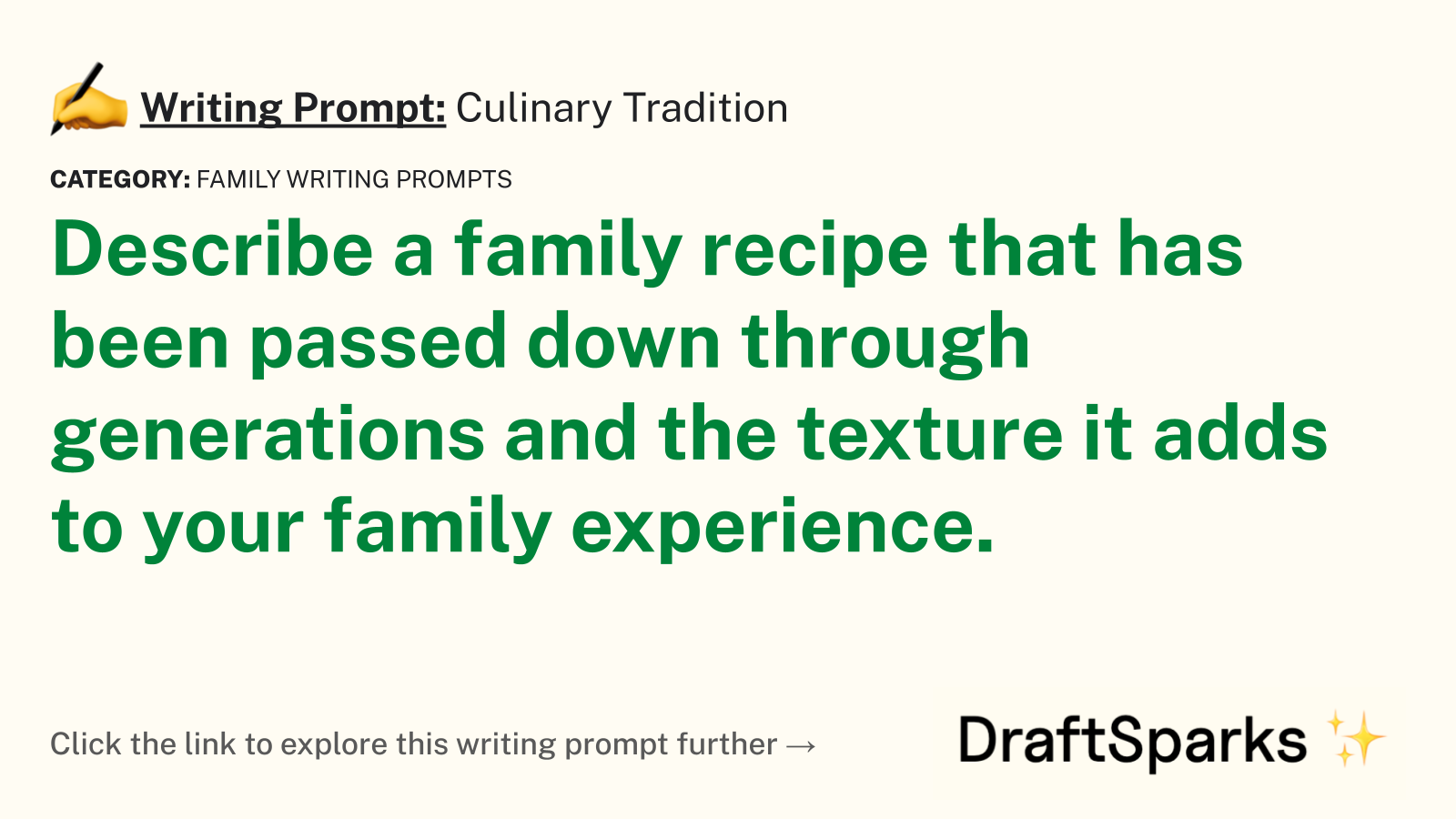 Culinary Tradition