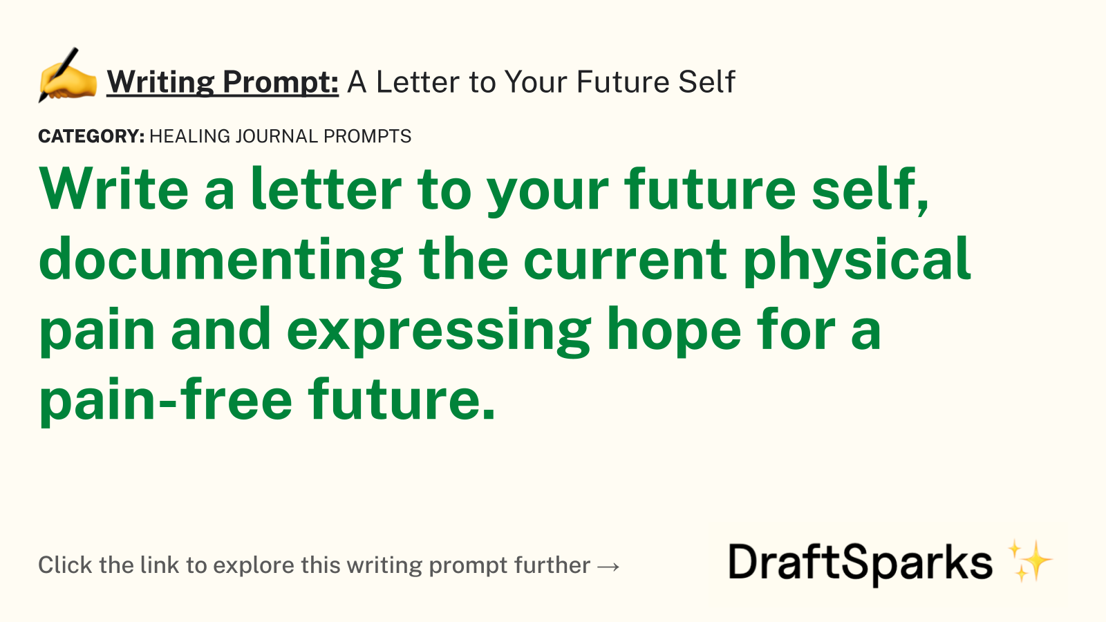 A Letter to Your Future Self