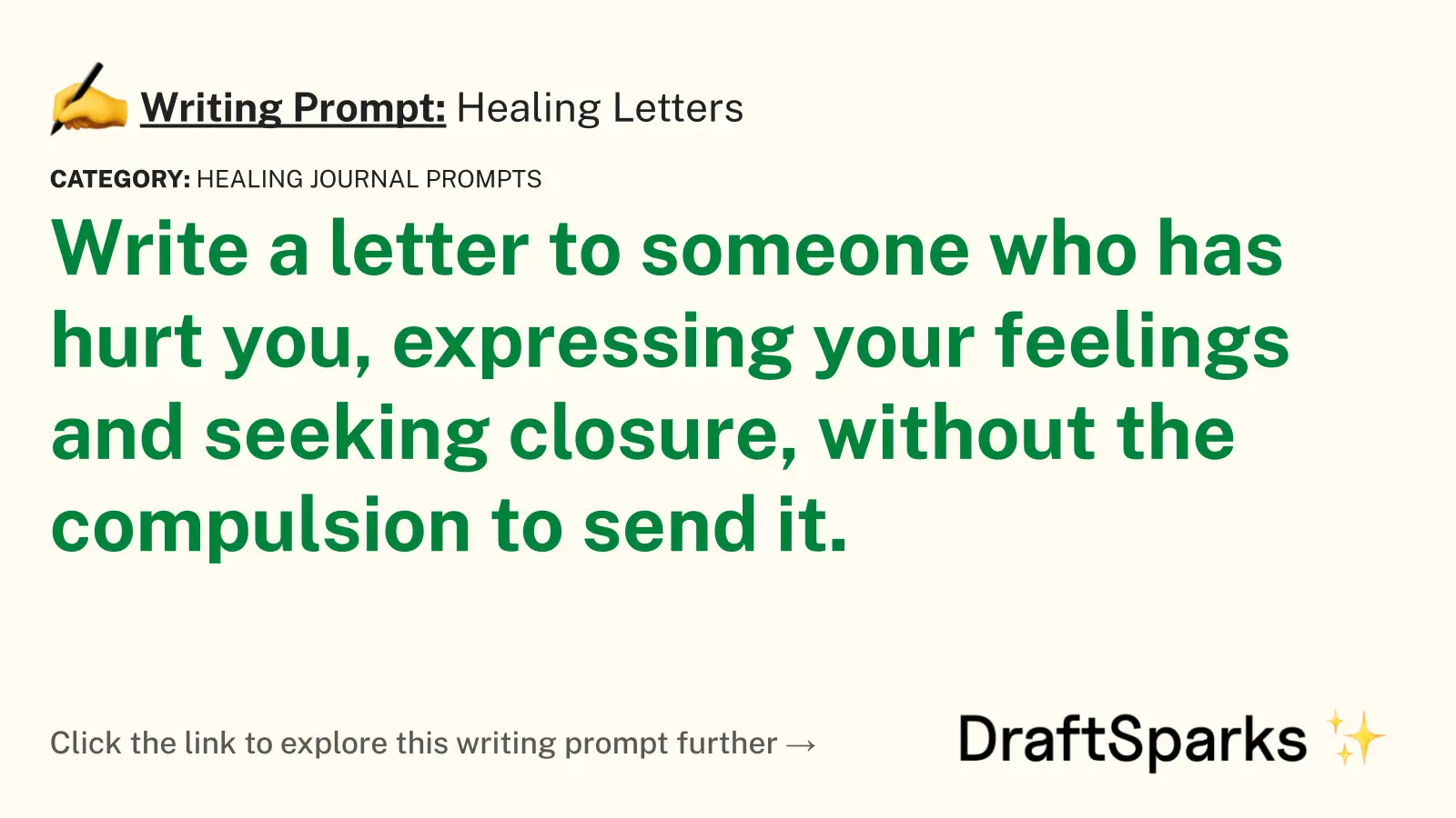 Healing Letters