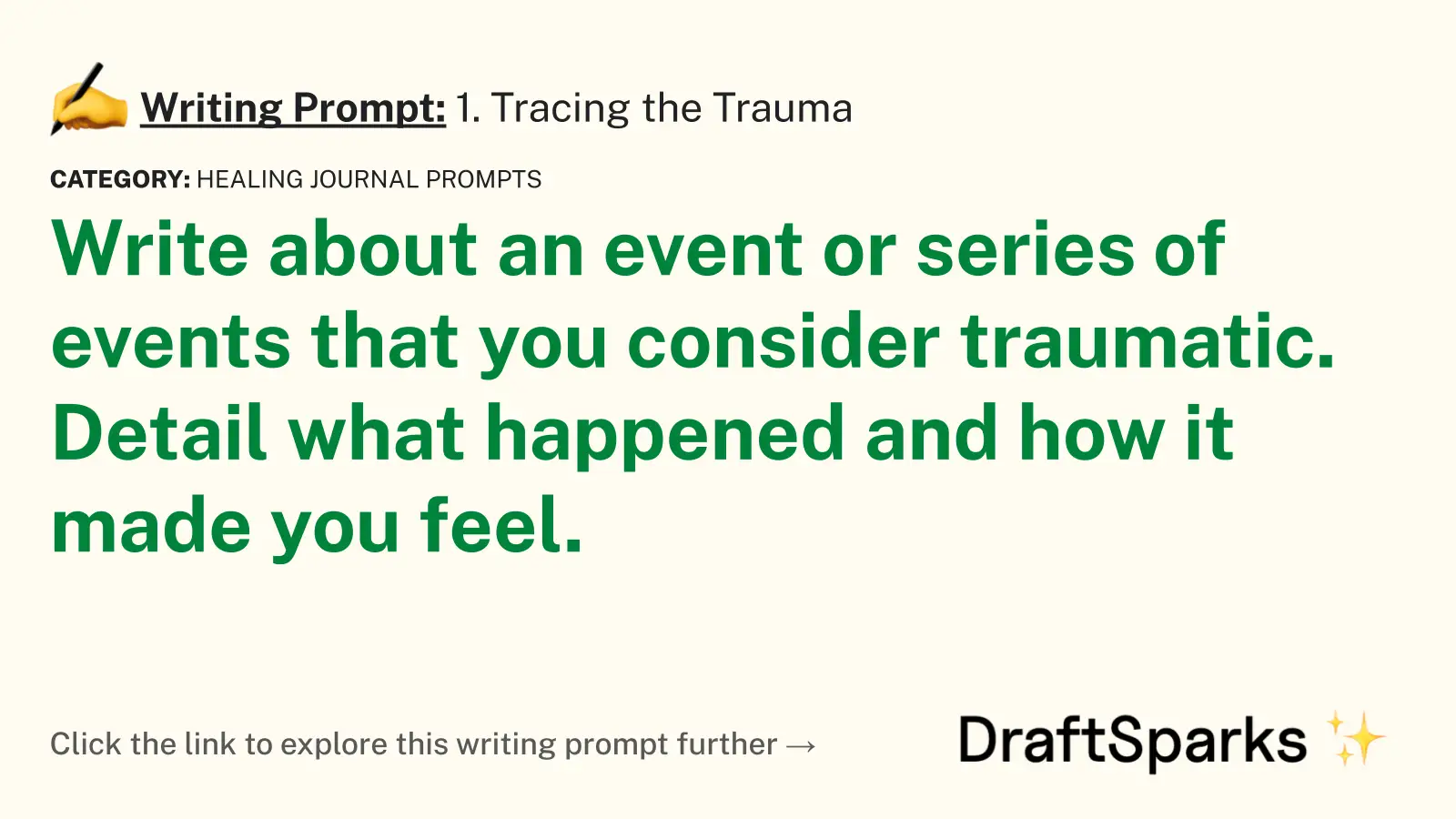 1. Tracing the Trauma