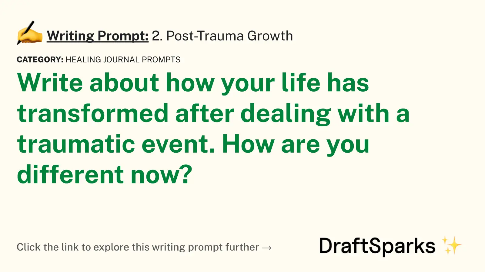 2. Post-Trauma Growth