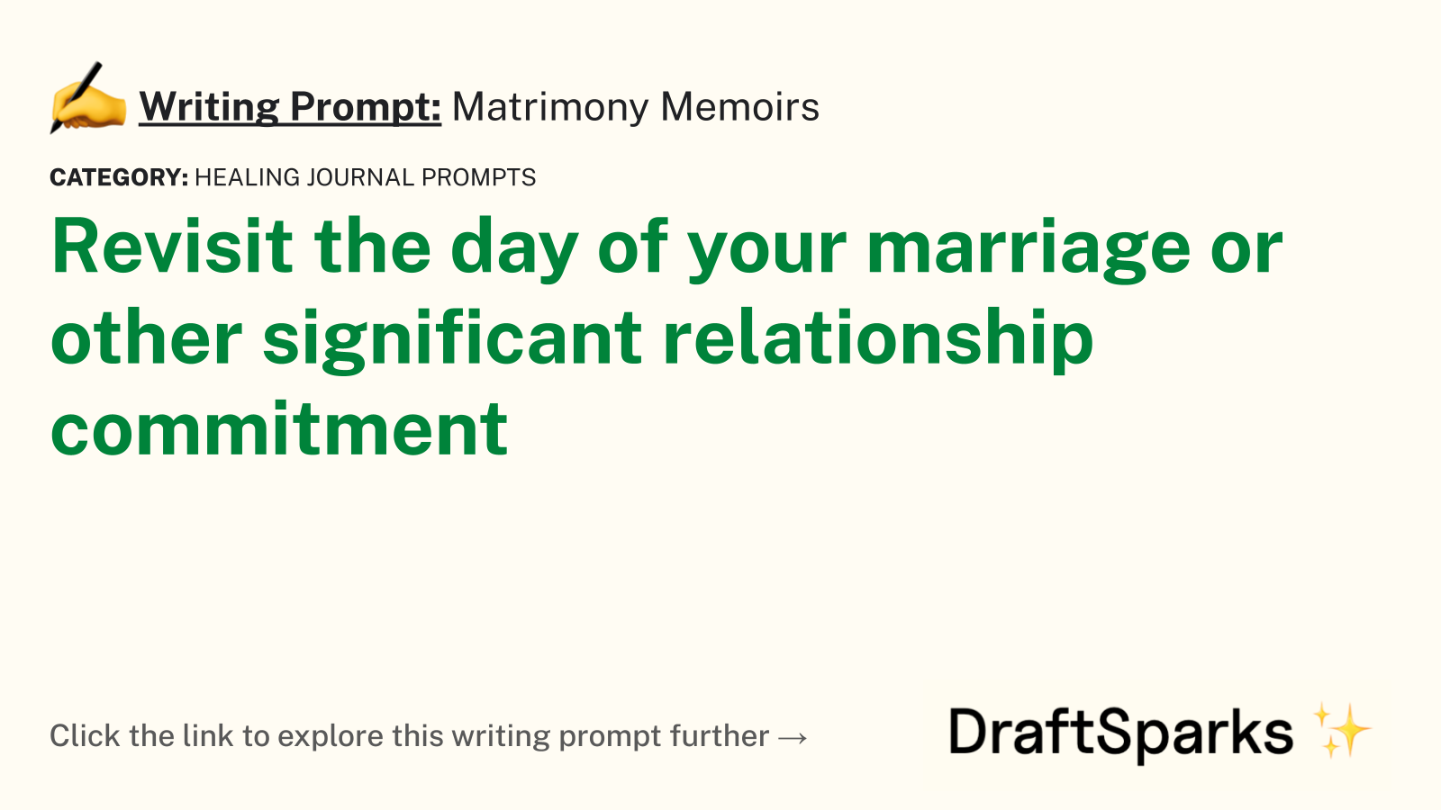 Matrimony Memoirs