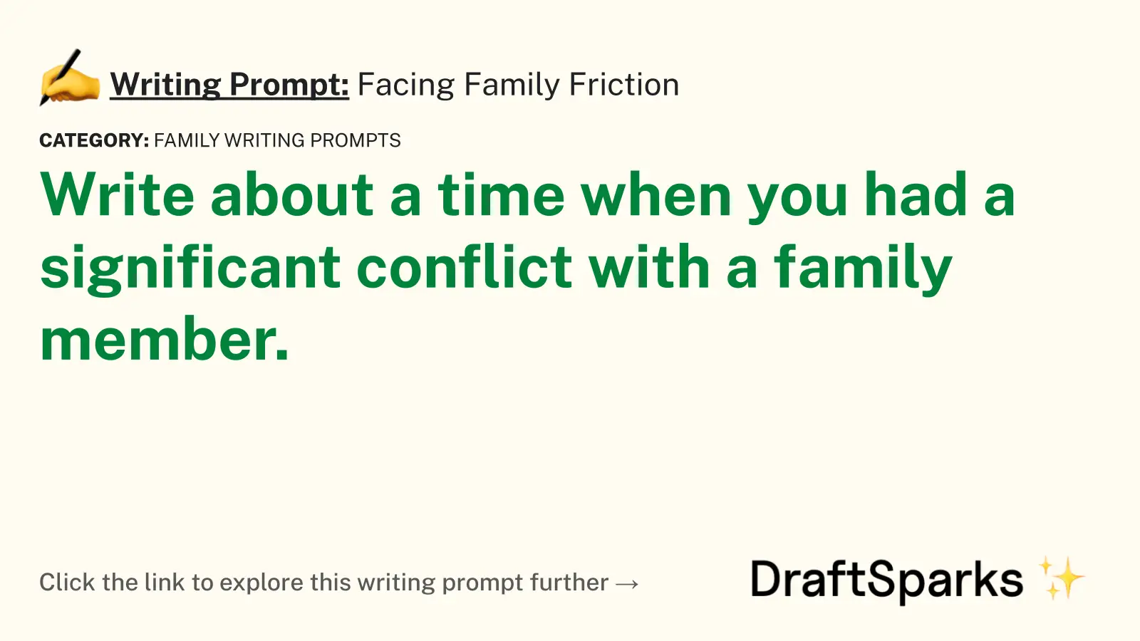 Facing Family Friction