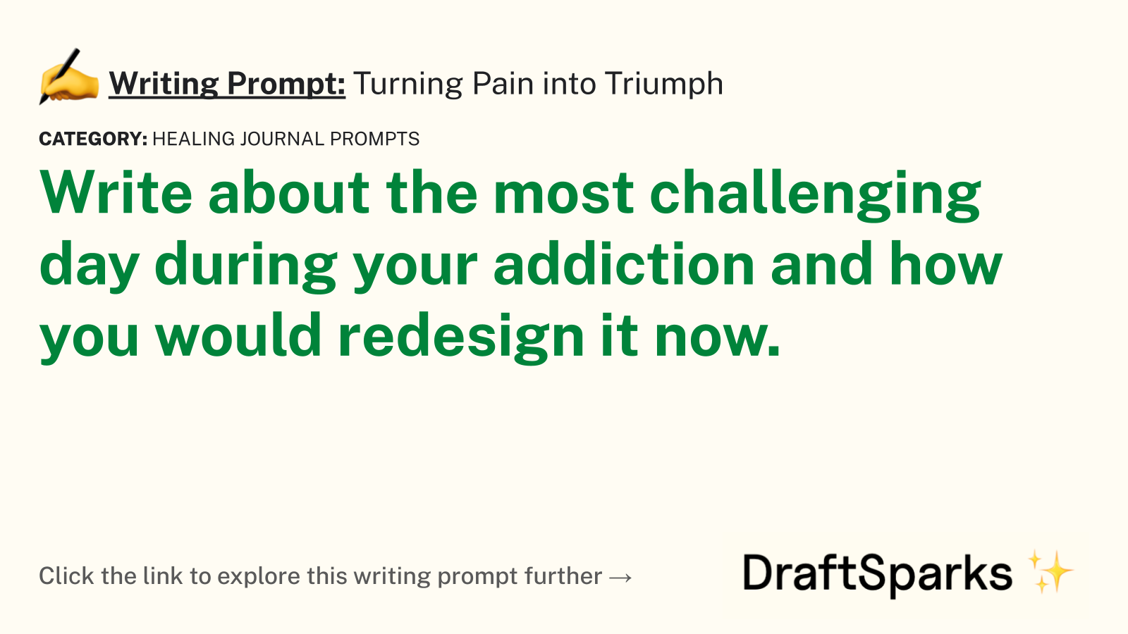 Turning Pain into Triumph