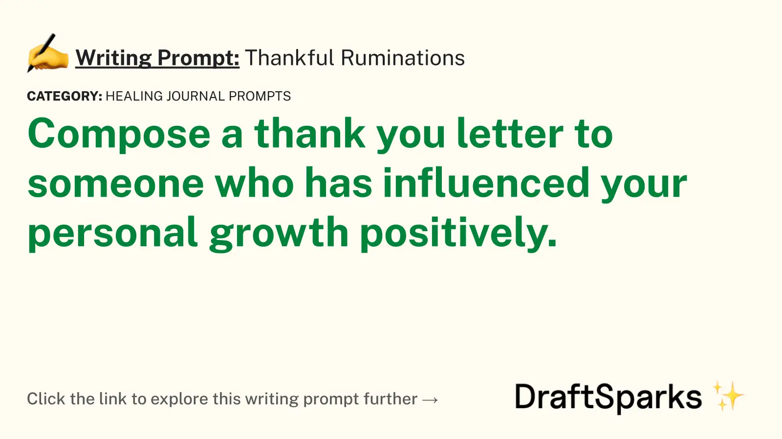Thankful Ruminations