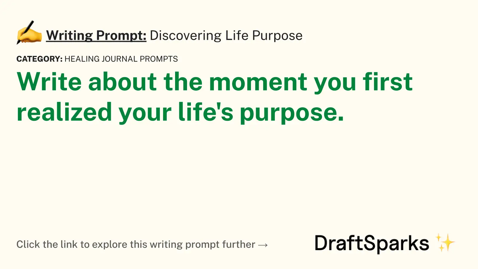 Discovering Life Purpose