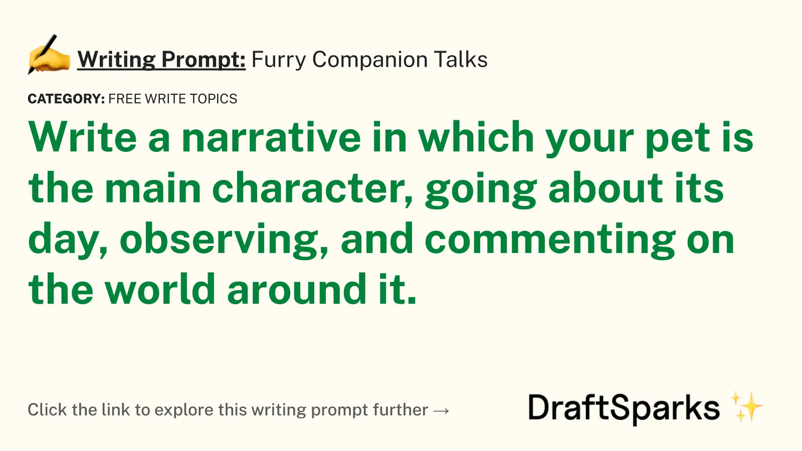 Furry Companion Talks