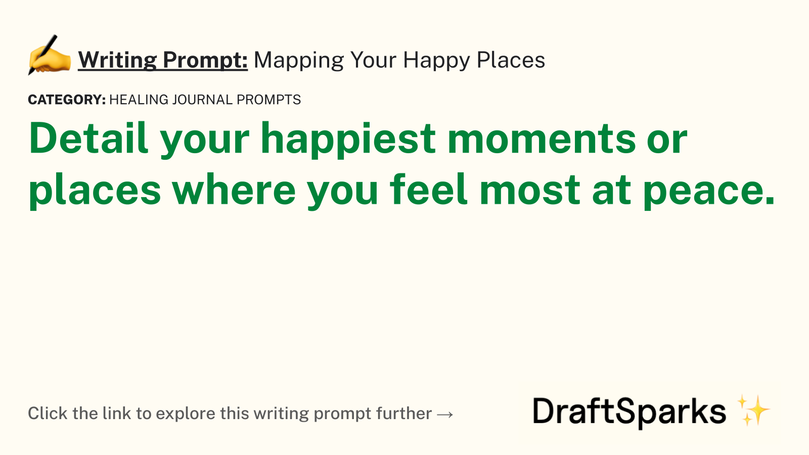 Mapping Your Happy Places