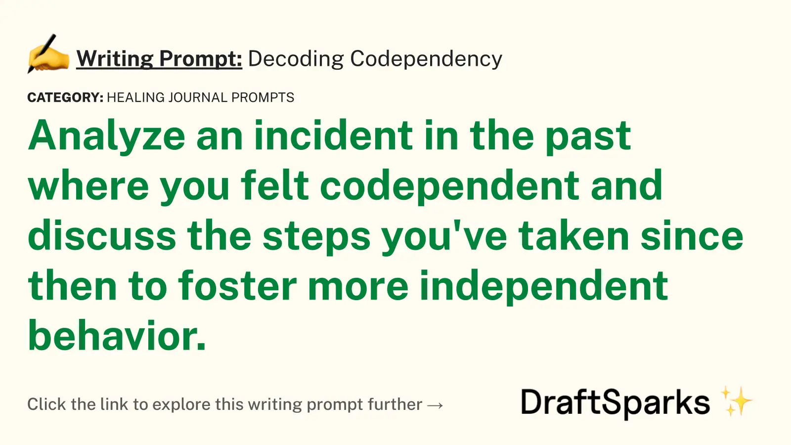 Decoding Codependency