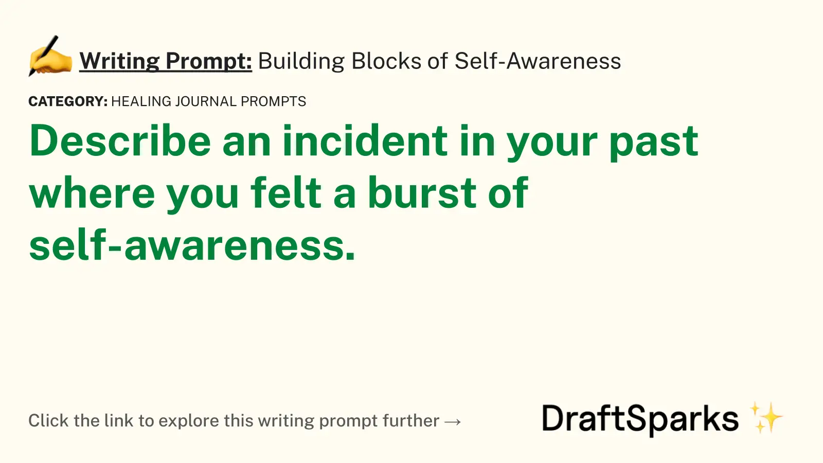 Building Blocks of Self-Awareness