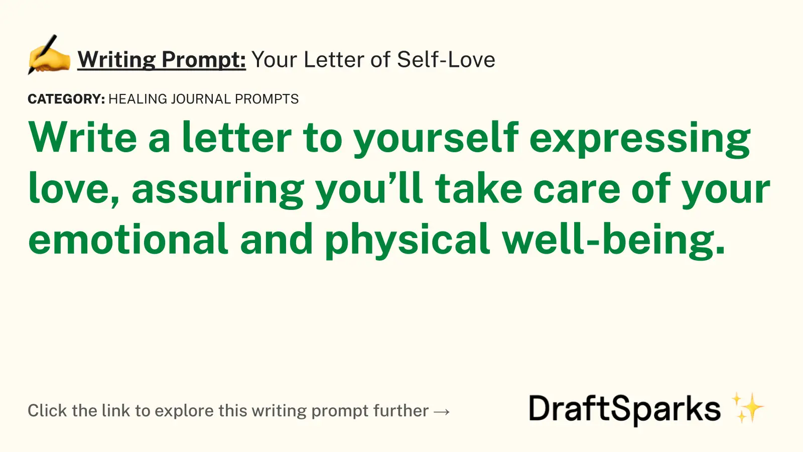 Your Letter of Self-Love