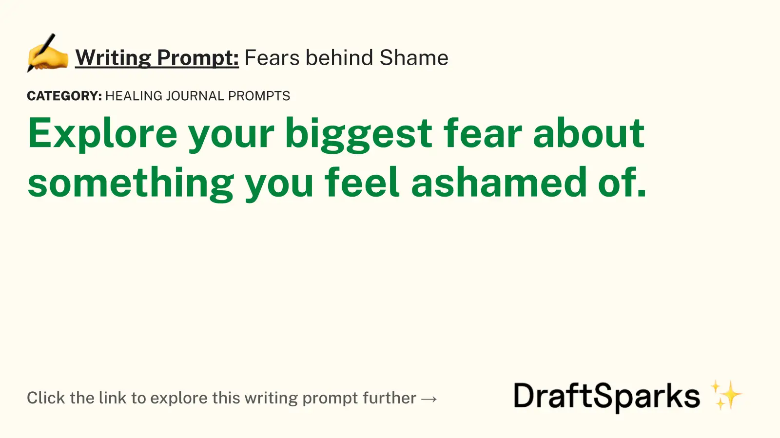 Fears behind Shame