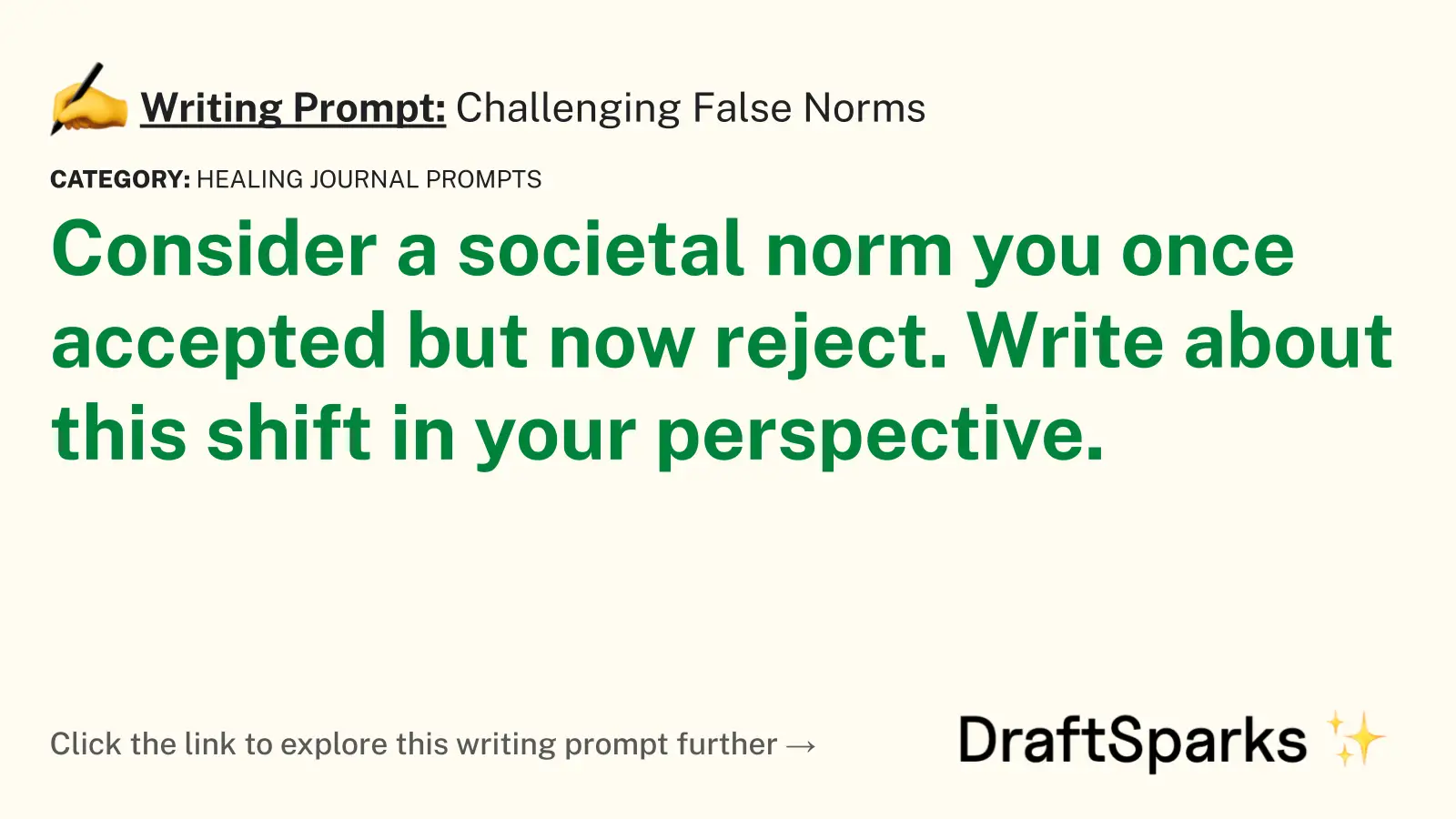 Challenging False Norms