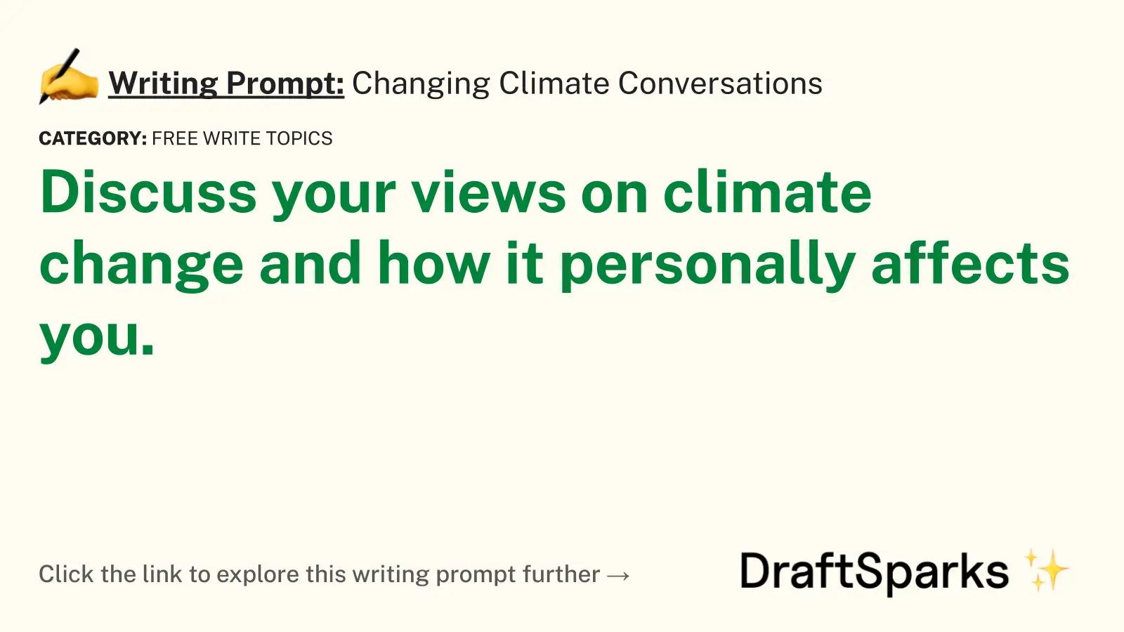 Changing Climate Conversations