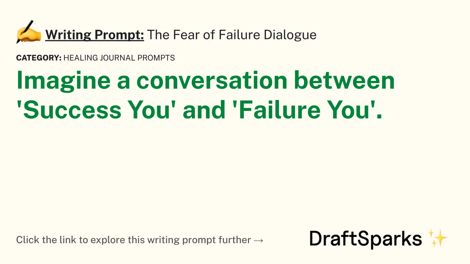 The Fear of Failure Dialogue