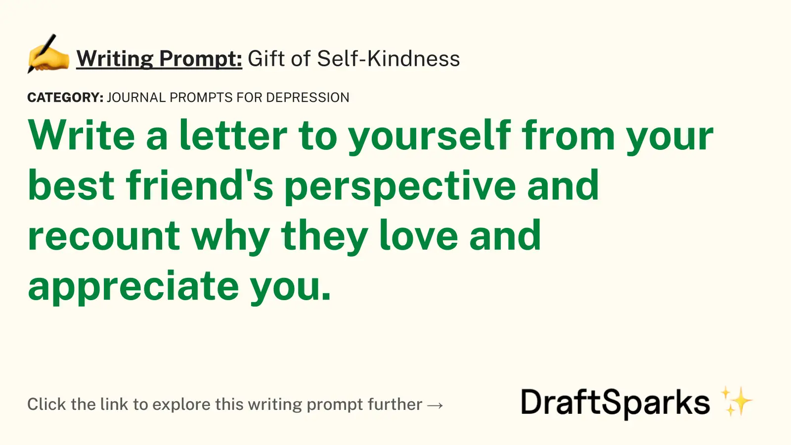 Gift of Self-Kindness