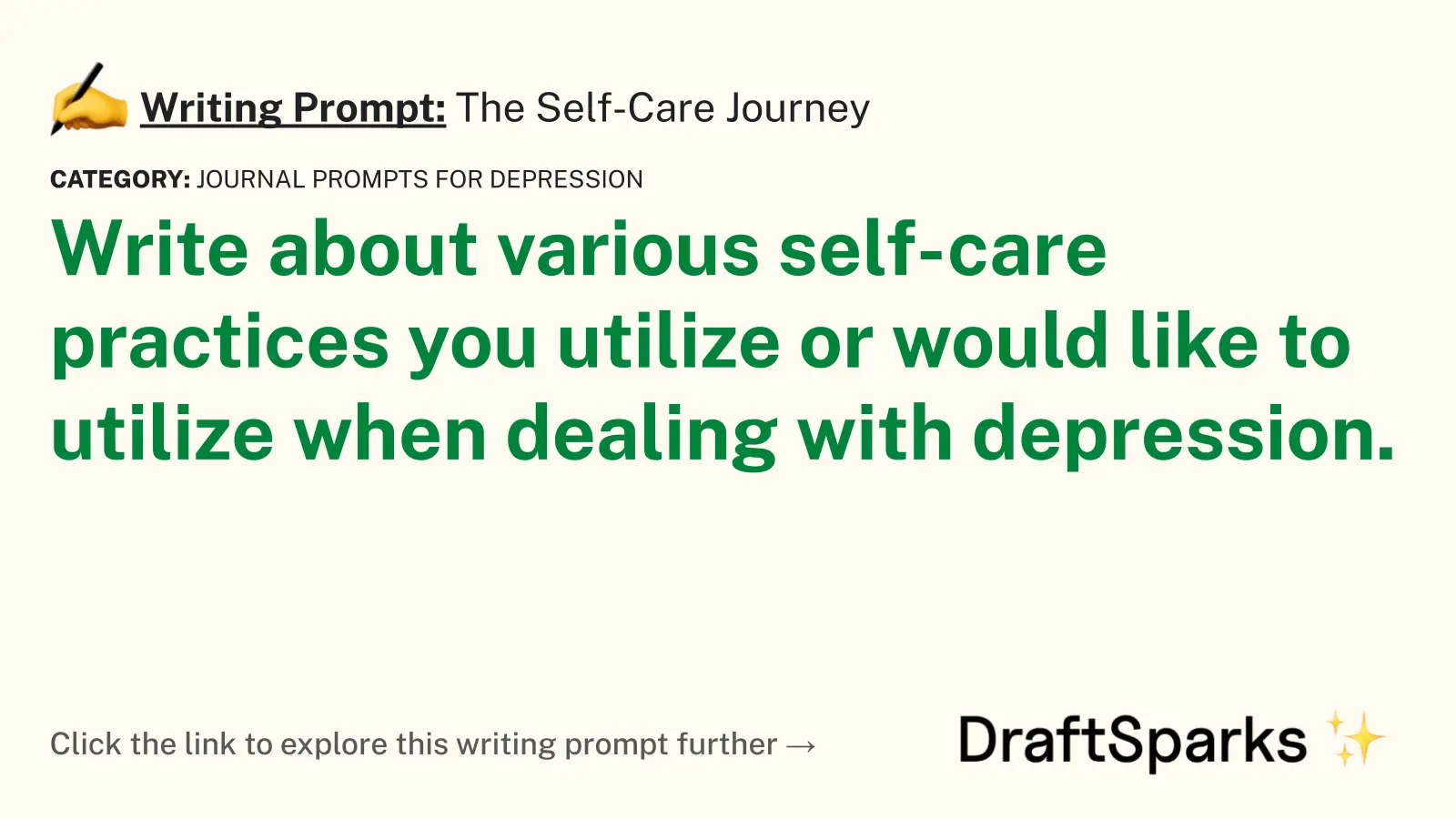 The Self-Care Journey