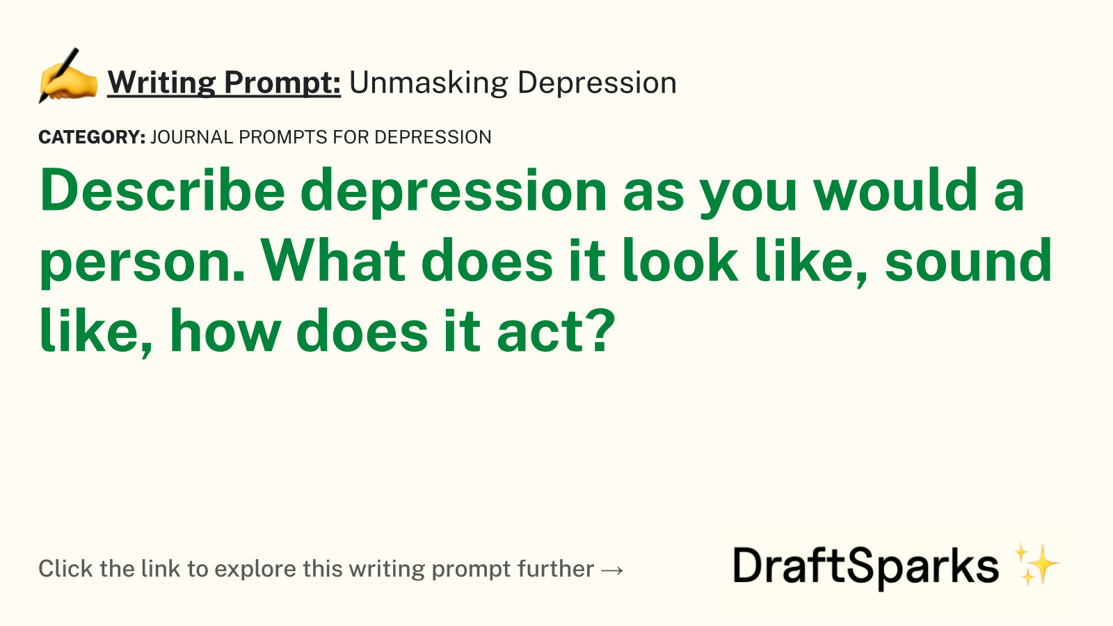 Unmasking Depression