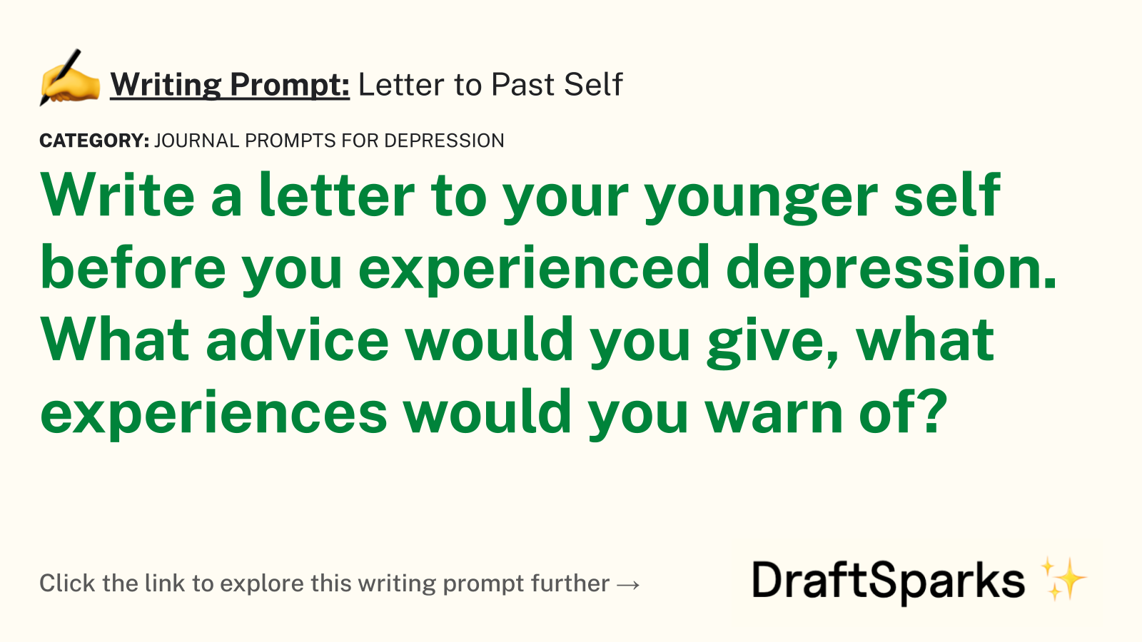 Letter to Past Self