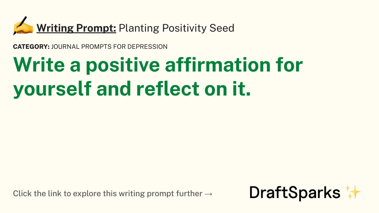 Planting Positivity Seed