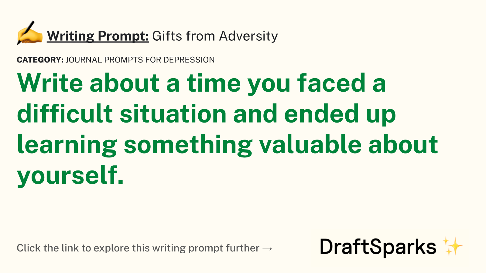 Gifts from Adversity
