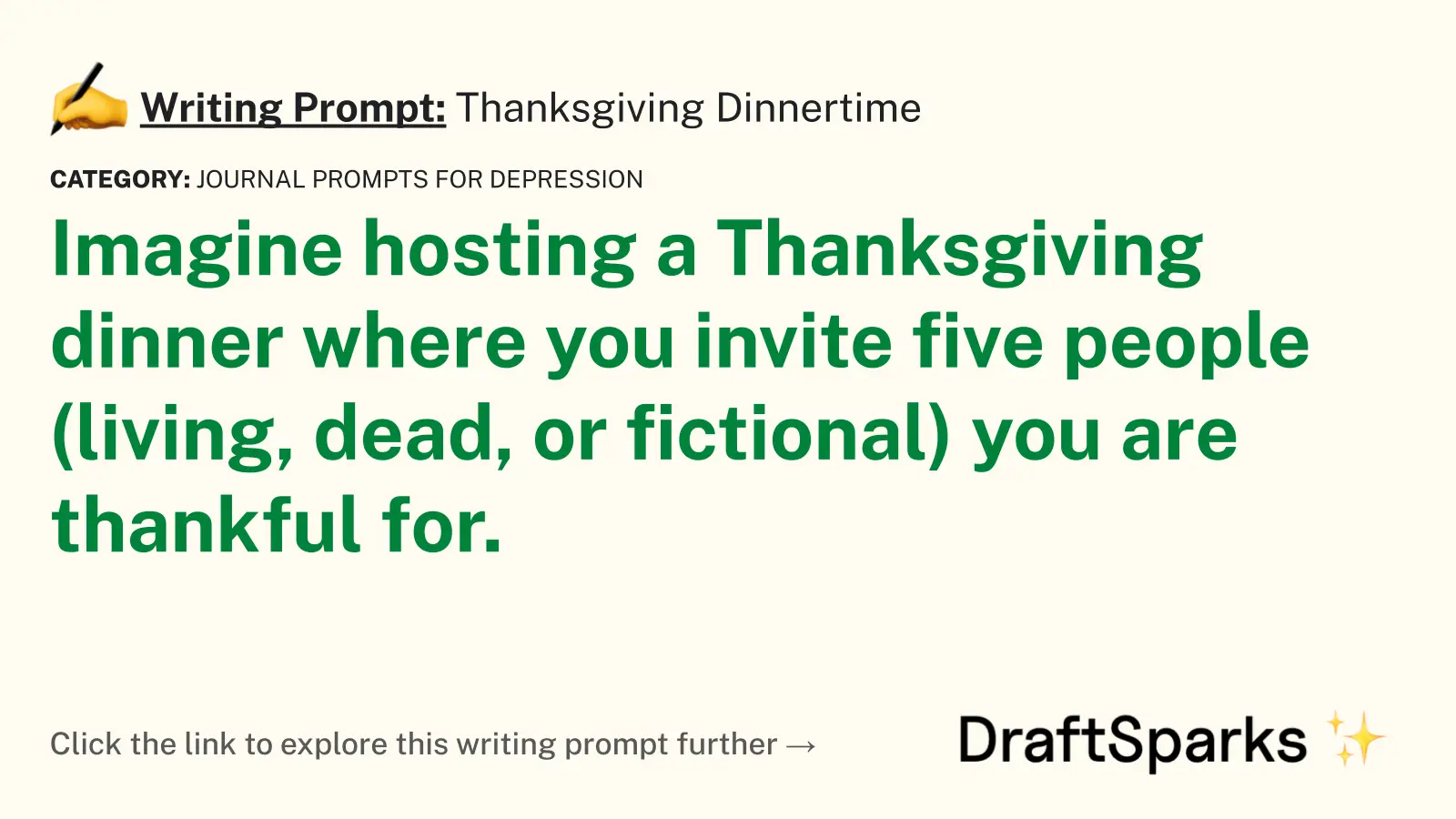 Thanksgiving Dinnertime