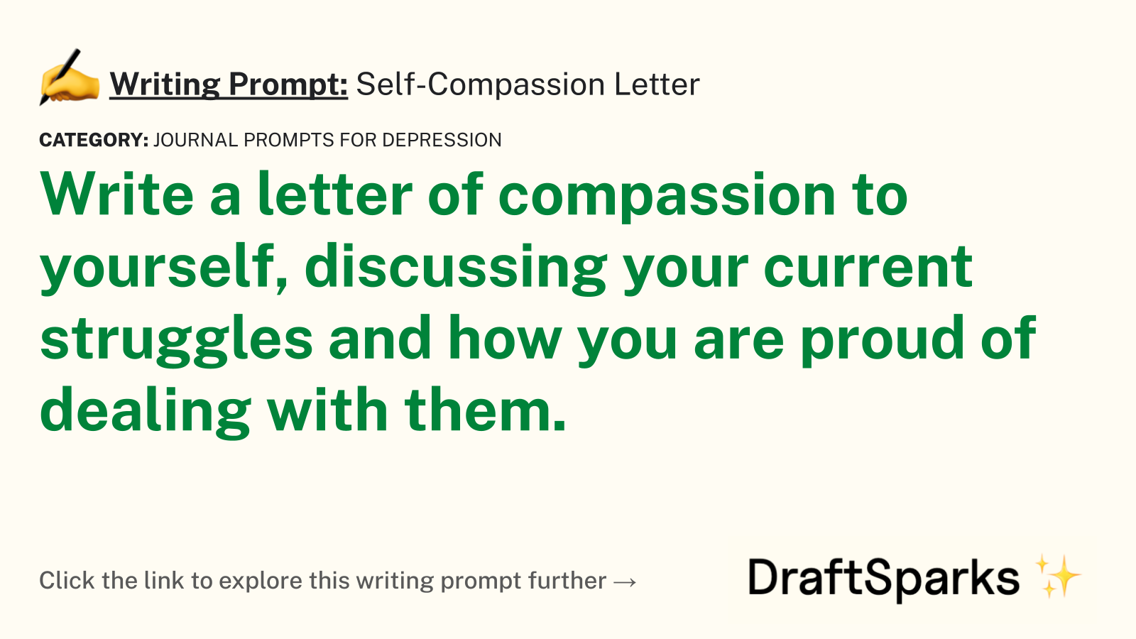 Self-Compassion Letter